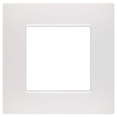 Placca soft-touch gem-t2 2p 6002st-1 bianco