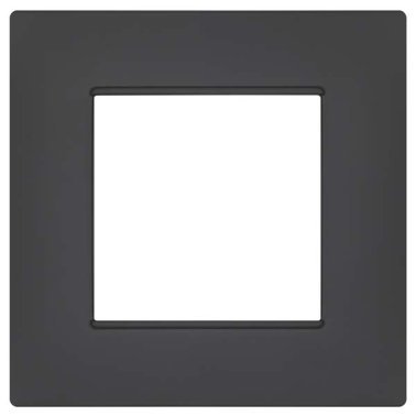 Placca soft-touch gem-t2 2p 6002st-6 antracite