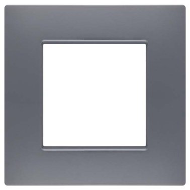 Placca soft-touch gem-t2 2p 6002st-8 tortora