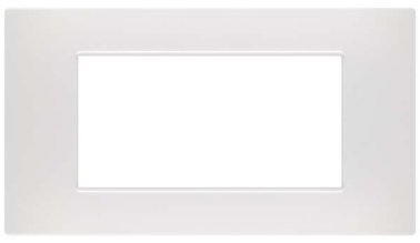 Placca soft-touch gem-t2 4p 6004st-1 bianco