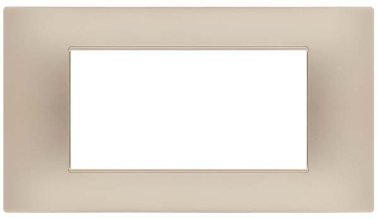 Placca soft-touch gem-t2 4p 6004st-5 champagne