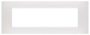 Placca soft-touch gem-t2 7p 6007st-1 bianco