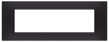 Placca soft-touch gem-t2 7p 6007st-2 nero