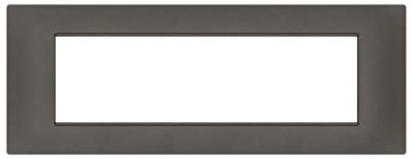 Placca soft-touch gem-t2 7p 6007st-4 testa di moro