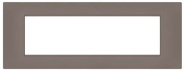 Placca soft-touch gem-t2 7p 6007st-7 grigio