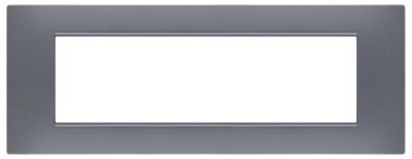 Placca soft-touch gem-t2 7p 6007st-8 tortora