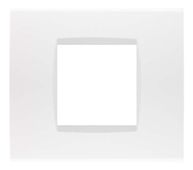 Placca soft-touch art-t1 2p 8002st-1 bianco