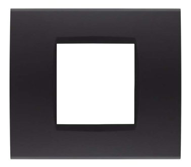 Placca soft-touch art-t1 2p 8002st-2 nero
