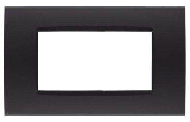 Placca soft-touch art-t1 4p 8004st-2 nero
