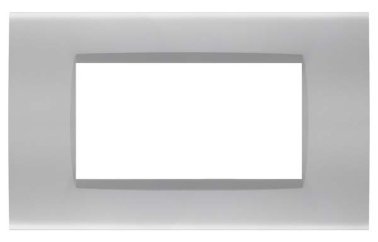 Placca soft-touch art-t1 4p 8004st-3 silver