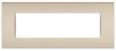 Placca soft-touch art-t1 7p 8007st-5 champagne