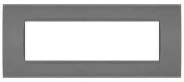 Placca soft-touch art-t1 7p 8007st-8 grigio