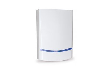 Sirena da esterno autoalimentata bianca led blu