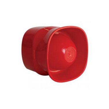 Sirena elettronica a tromba ip42 rossa