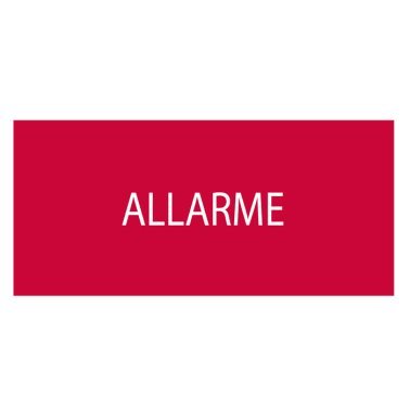 Dicitura serie 50xx allarme