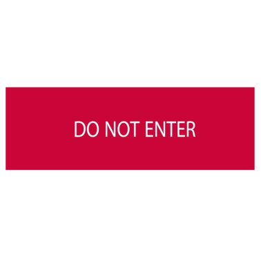 Dicitura serie 50xx do not enter