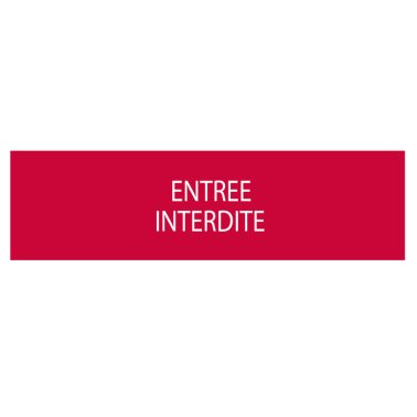 Dicitura serie 50xx entree interdite