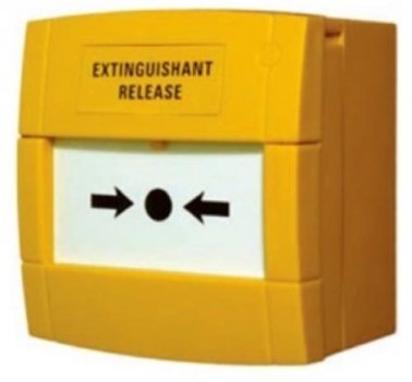 Pulsante manuale per rilascio estinzione en12094