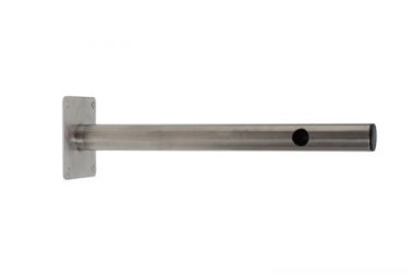Staffa a muro in acciaio inox lunghezza 45cm,