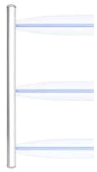 Micro-ray colonna 3m - portata 100m