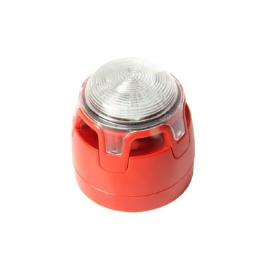 Sirena convenzionale rossa con lampeggiante led ro