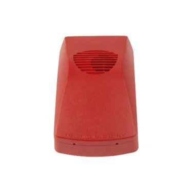 Avvisatore acustico indirizz.a parete rosso