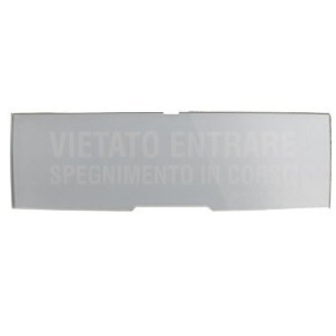 Pellicola in policarbonato con la scritta vietato