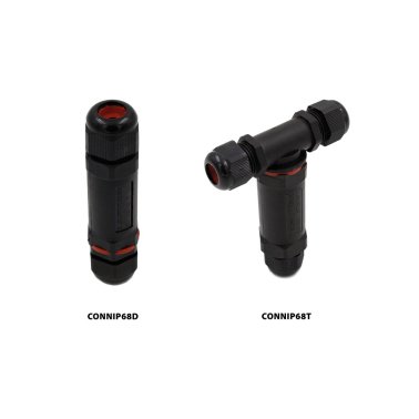 Conn. di giunzione ip68 a t 3 vie
