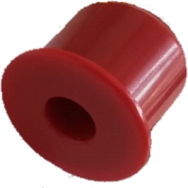 Nipplo in plastica rossa ingresso tubo diam. 10 mm