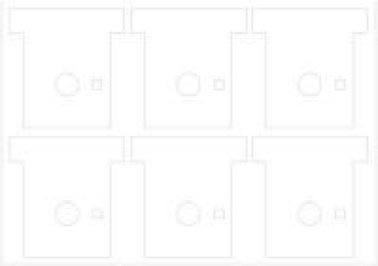 Fogli di etichette adesive bianche (senza testo) p