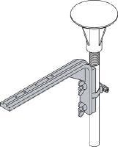 Staffa per il fissaggio dei rivelatori in paviment