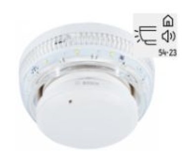 Dispositivo ottico acustico colore bianco e flash