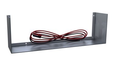 Kit portabatteria in alluminio e cavi di connessio