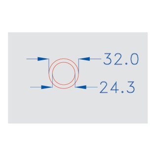 Tubo corrugato diam 32- mat 50 mt - prz al mt