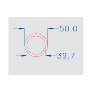 Tubo corrugato diam 50 - mat 25 mt - prz al mt