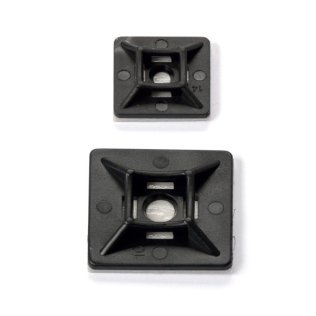 Basette adesive nere 19 x 19