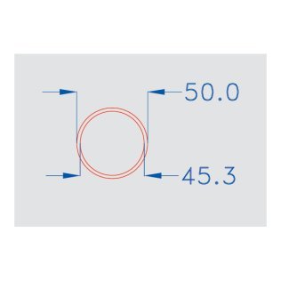 Tubo rigido pesante diam 50
