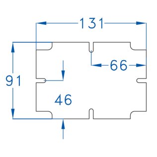 Piastra di fondo 125 x 85 per scatole 150 x 110