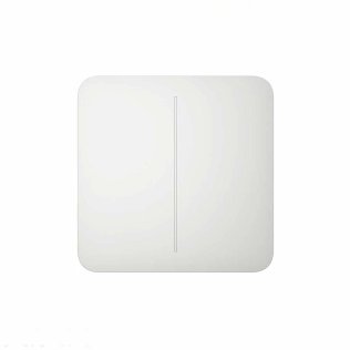 Solobutton (2-gang) [55] asp white tasto per lig