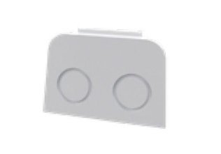 Tappo passacavi per armadiature componibili con vi