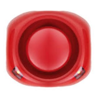 Sirena rossa con led bianchi ip21