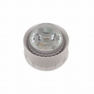 Lampeggiante con corpo bianco e led bianco indiriz