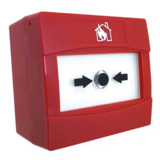 Pulsante incendio convenz. ip42 rosso