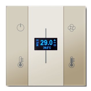 Qubik elettronica termostato 80x80 trasparente