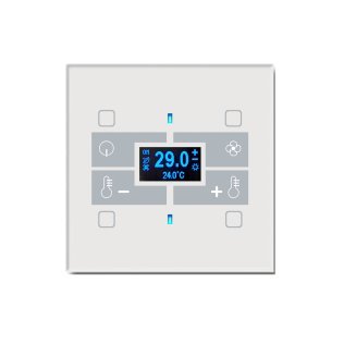 Qubik elettronica termostato 4 pulsanti con umidos
