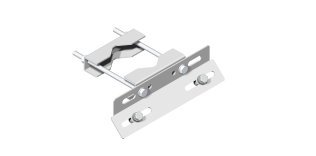 Supporto con staffa 300 mm inclinata a 45° revers