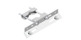 Supporto con staffa 400 mm inclinata a 45° revers