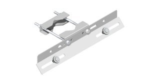 Supporto con staffa 500 mm inclinata a 45° revers