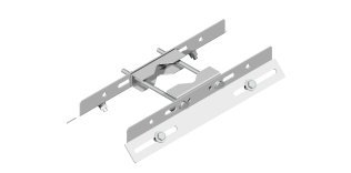 Supporto con doppia staffa 500 mm inclinata a 45°