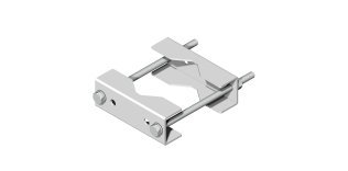 Coppia ganasce 145x50x37 mm per pali Ø 60 ÷ 108